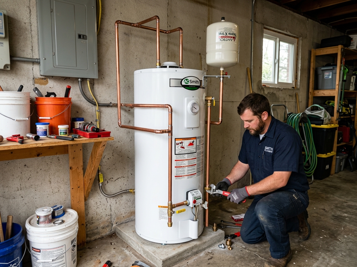 Marlin Plumbing water heater installation in St. George, Utah